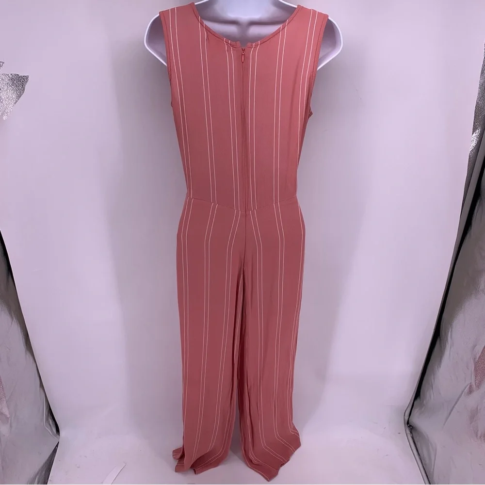 Leith Pink and White Cutout Pantsuit Size Small